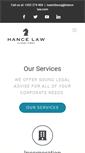 Mobile Screenshot of hance-law.com