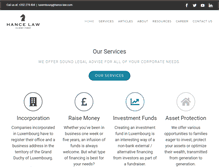 Tablet Screenshot of hance-law.com